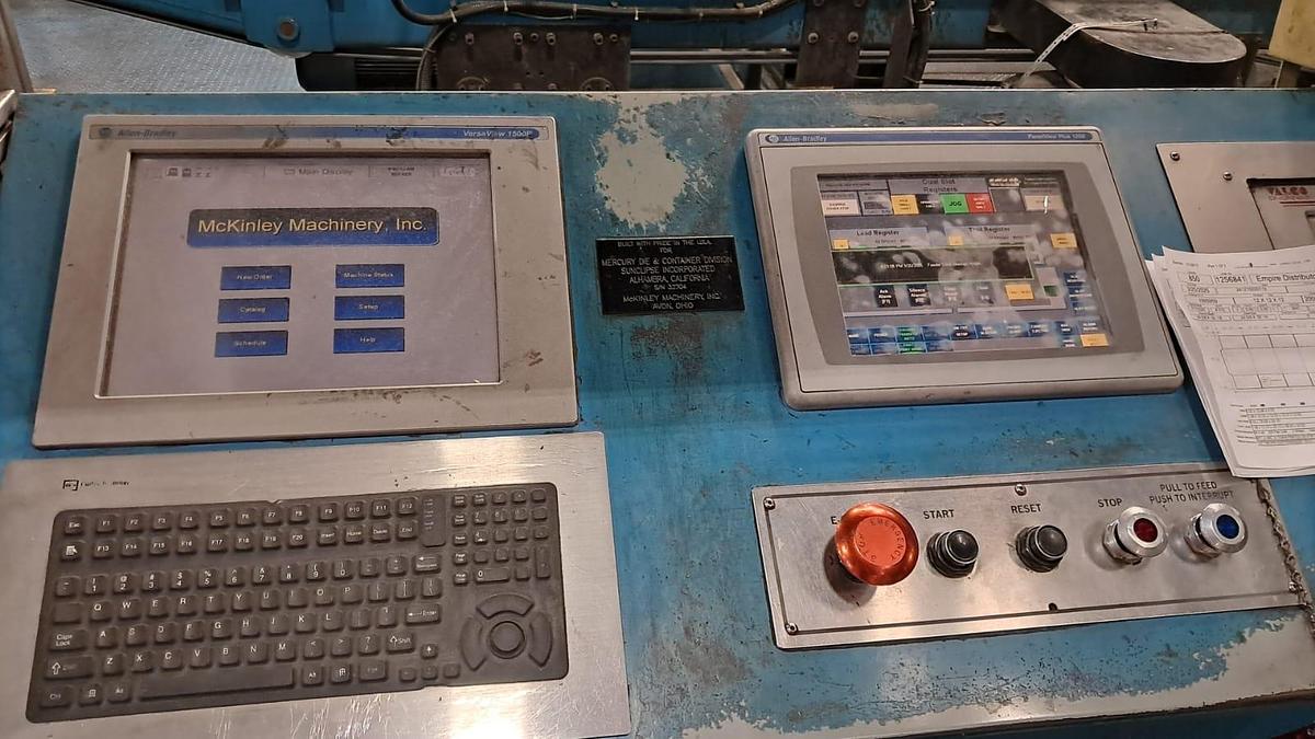 Used 37″ x 98″ McKinley 4 color Flexo Folder Gluer