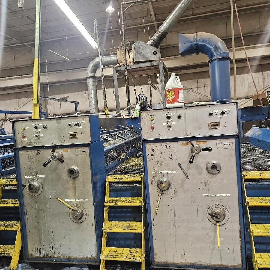 Used 43" x 96" Emba 2 color Flexo Folder Gluer