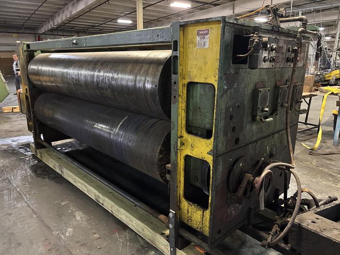 Used 66" x 110" Koppers 1 color Rotary Die Cutter with Greeneline Stacker