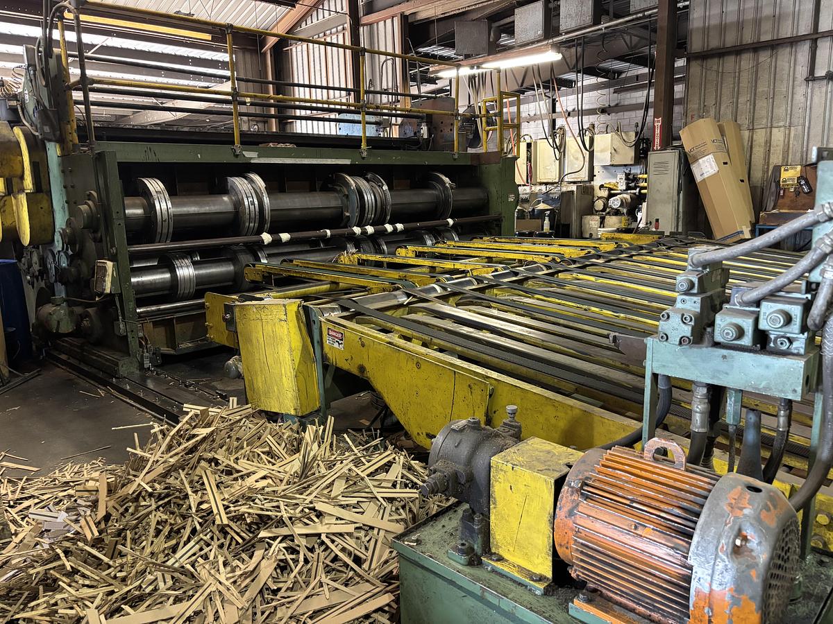 Used 80” x 180” 2 color jumbo Koppers Flexo Printer Slotter