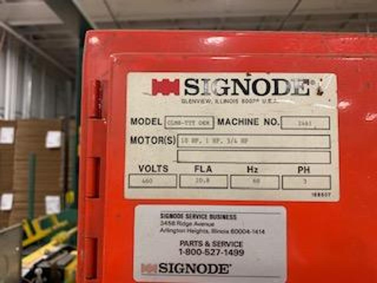 Used Signode 3 head Unitizer with Test Stand