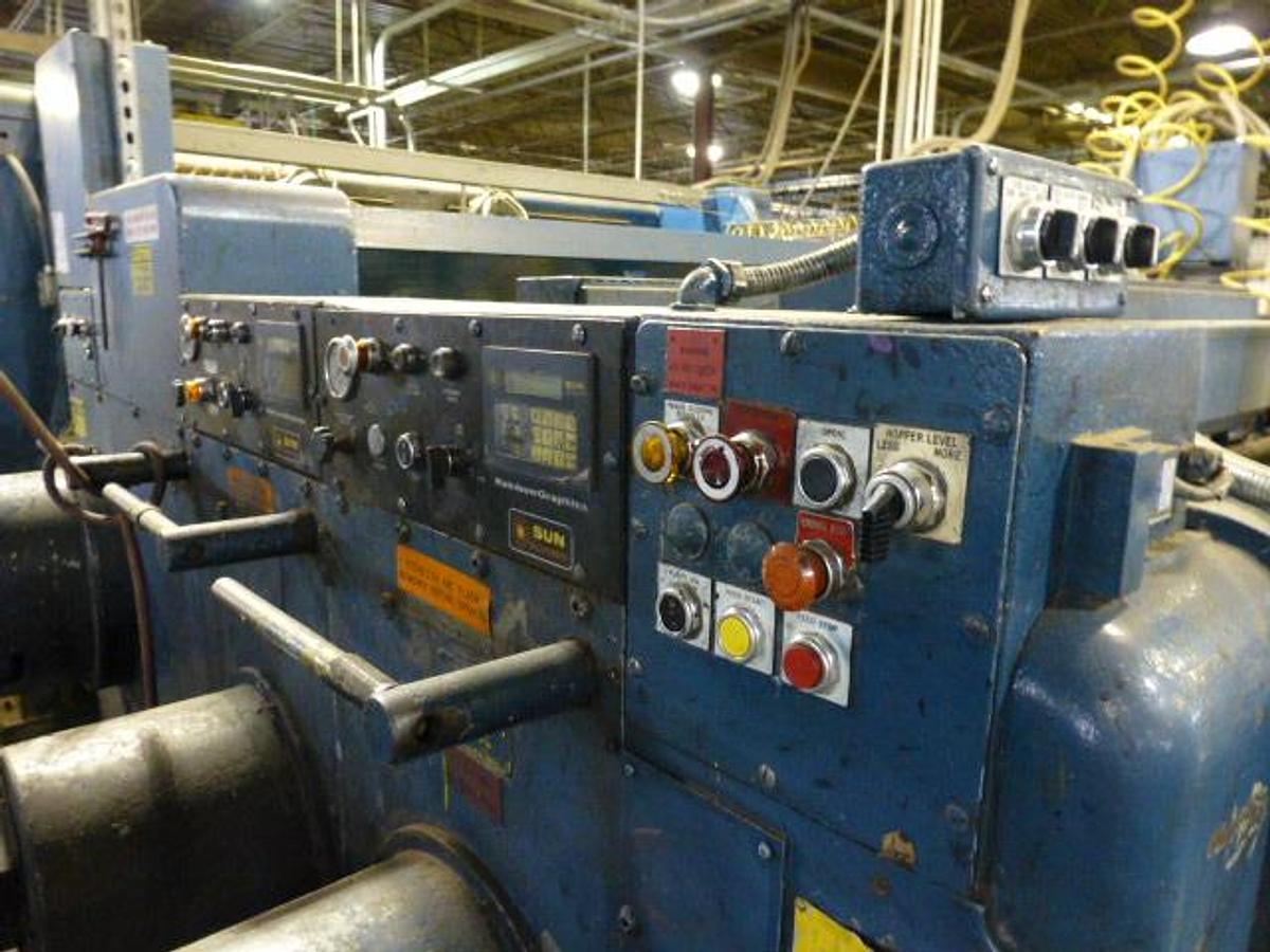 Used 50″ x 113″ Ward Feed section, Print section, Slotting section, available