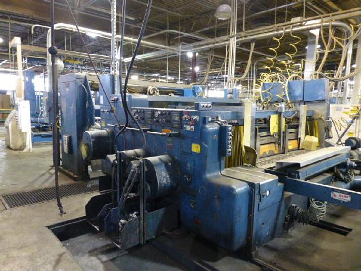 Used 50″ x 113″ Ward Feed section, Print section, Slotting section, available