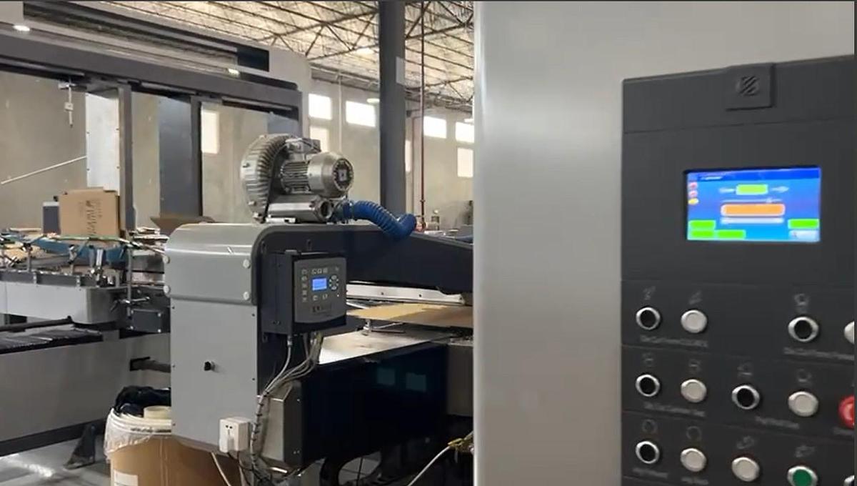 Used 66" x 135" Matchbox 2 color Flexo Folder Gluer, late model