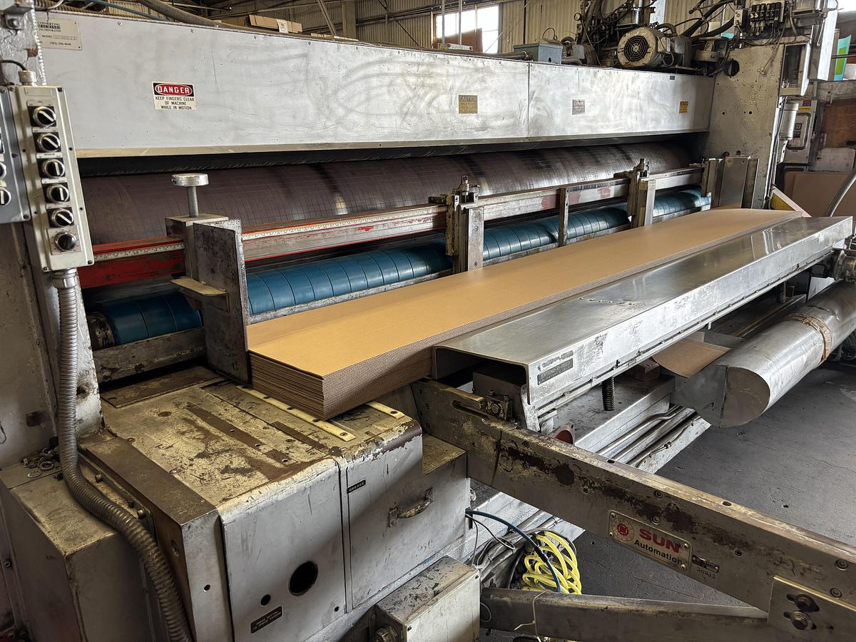 Used 66" x 170" Ward 2 color Flexo Printer Slotter
