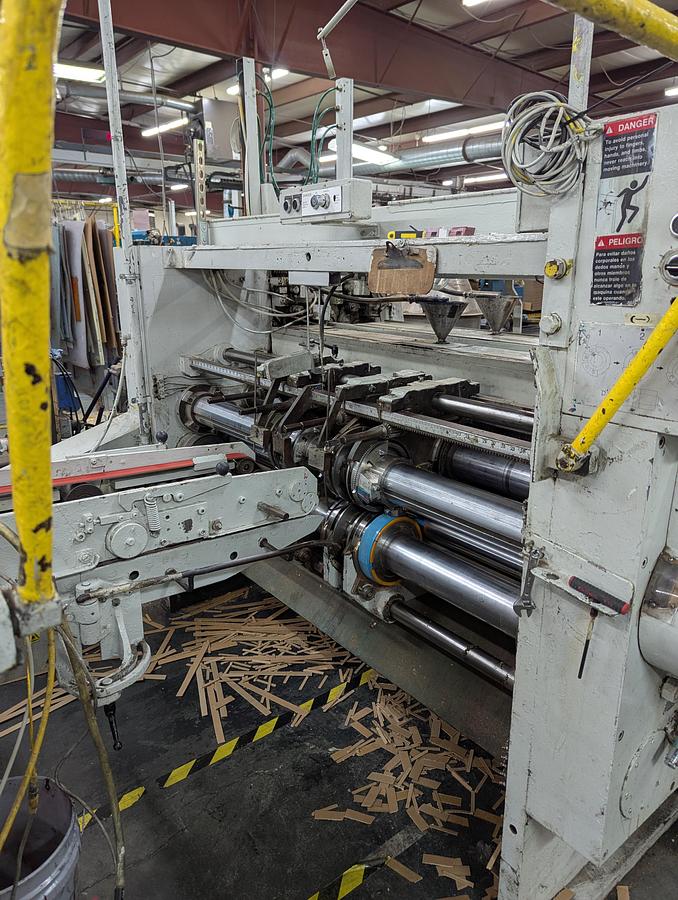 Used 24" x 66" Simon 2 color Flexo Folder Gluer