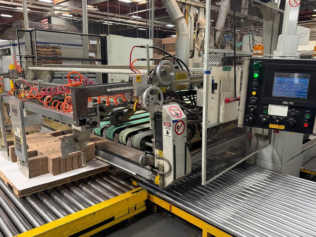 Used 66" x 110" Martin 4 color High Graphics Rotary Die Cutter