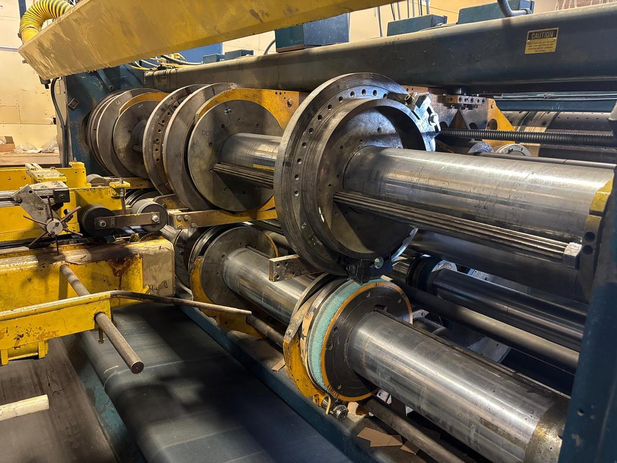 Used 66" x 126" Ward 2 Color Flexo Folder Gluer with DC section