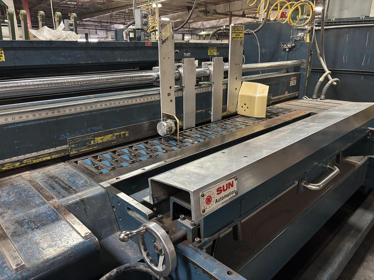 Used 66″ x 110″ MckInley 2 color Rotary Die Cutter