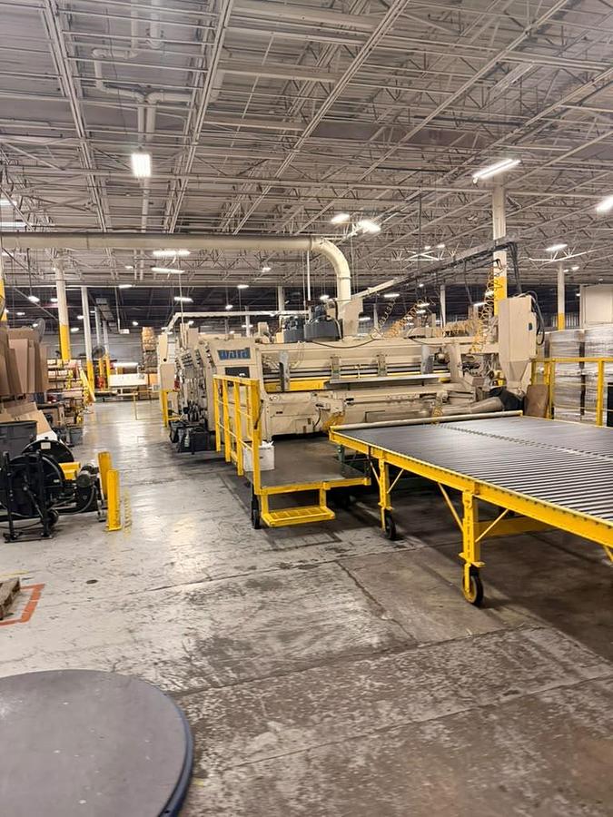 Used 66" x 120" Ward 3 color Flexo Folder Gluer