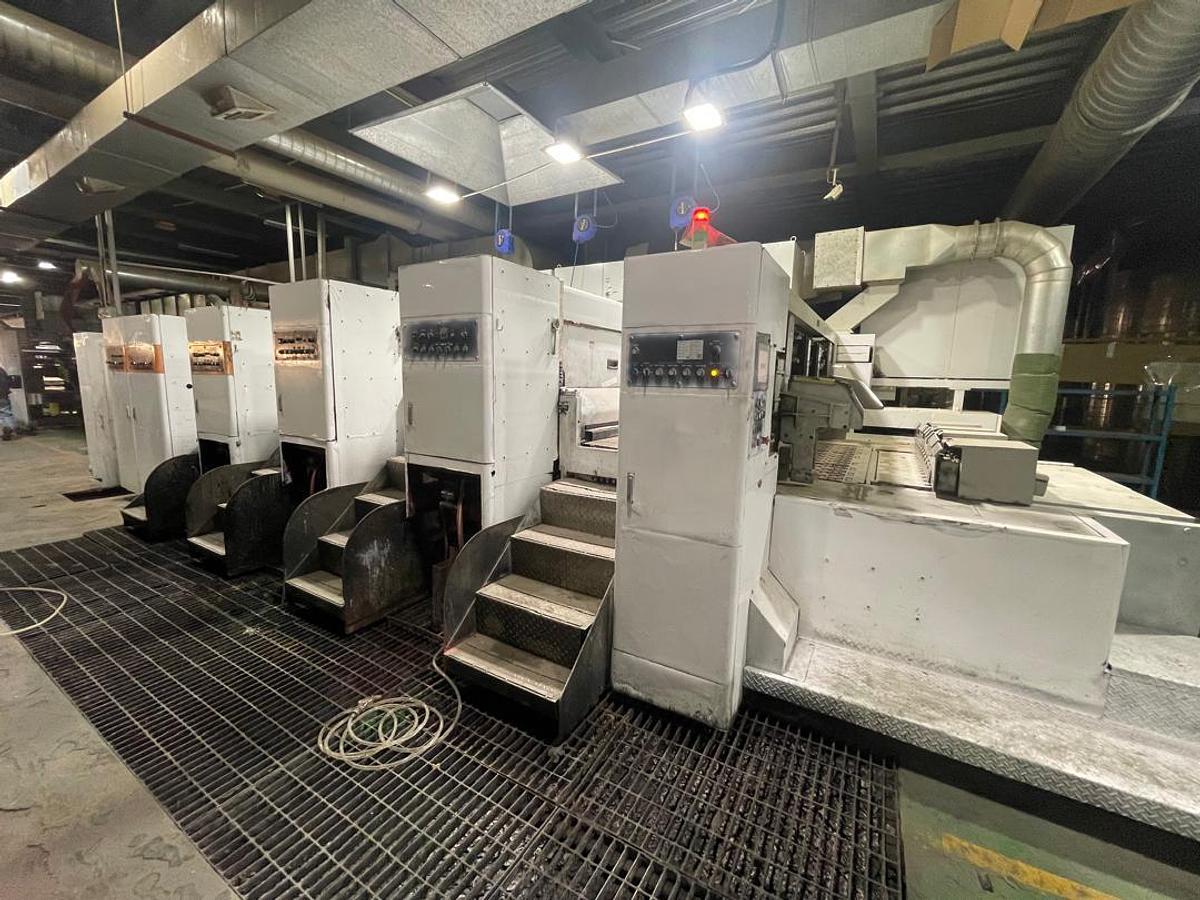 Used 50" x 100" Mitsubishi EVOL 3 color Flexo Folder Gluer