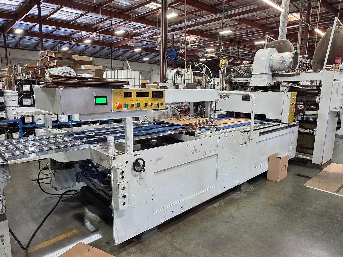 Used 50" x 115" Mitsubishi 2 Color Flexo Folder Gluer