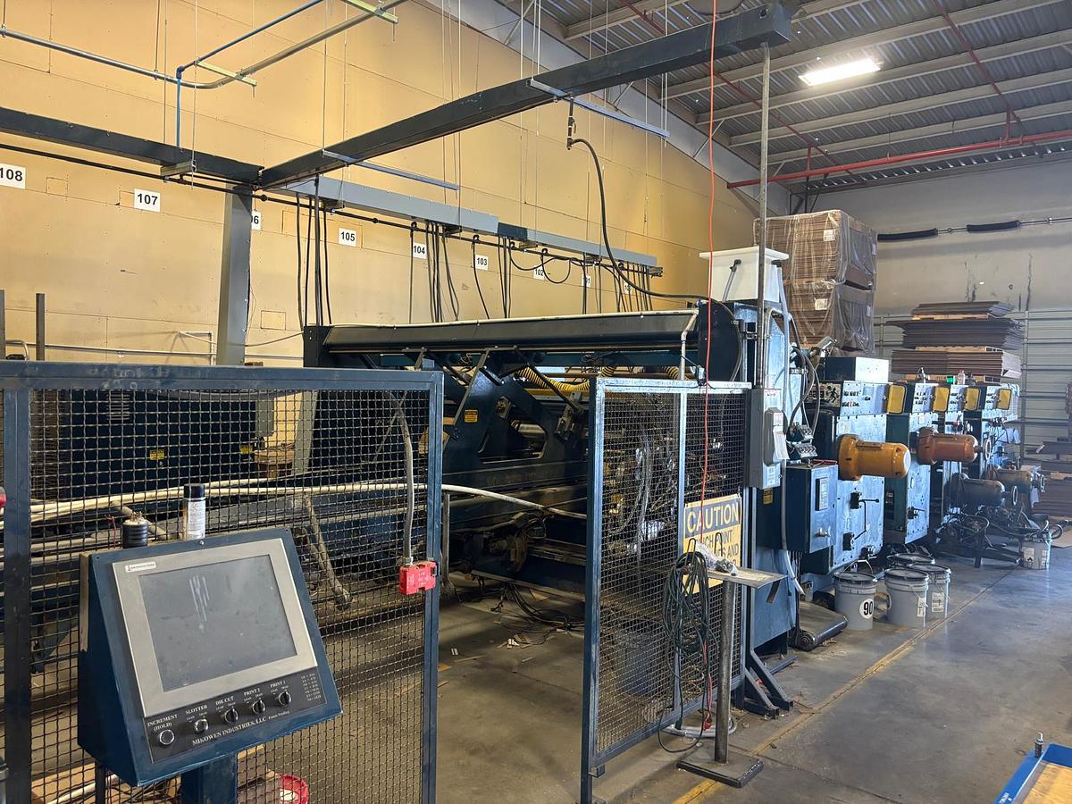Used 66" x 126" Ward 2 Color Flexo Folder Gluer with DC section