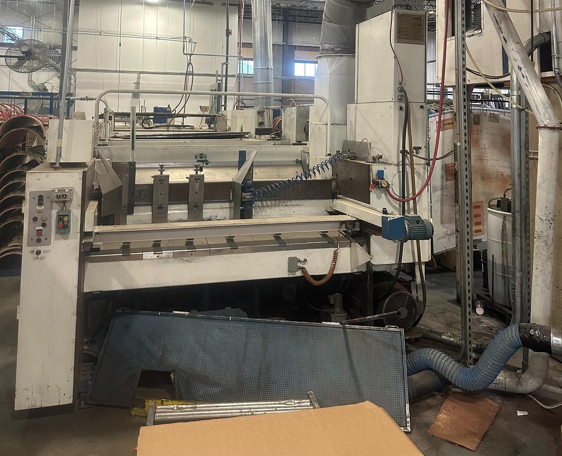 Used 24″ x 63″ Emba 2 color Flexo Folder Gluer