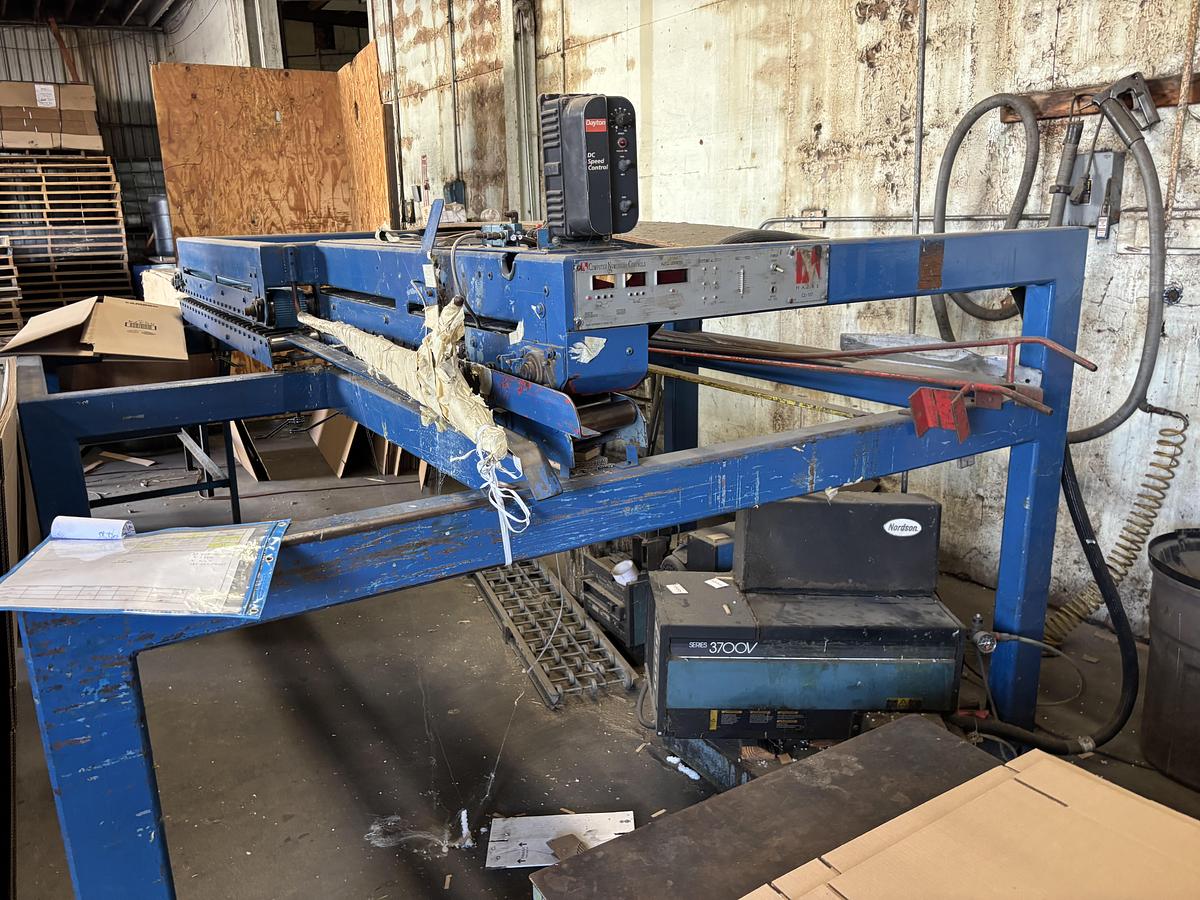 Used Haire semi automatic gluer