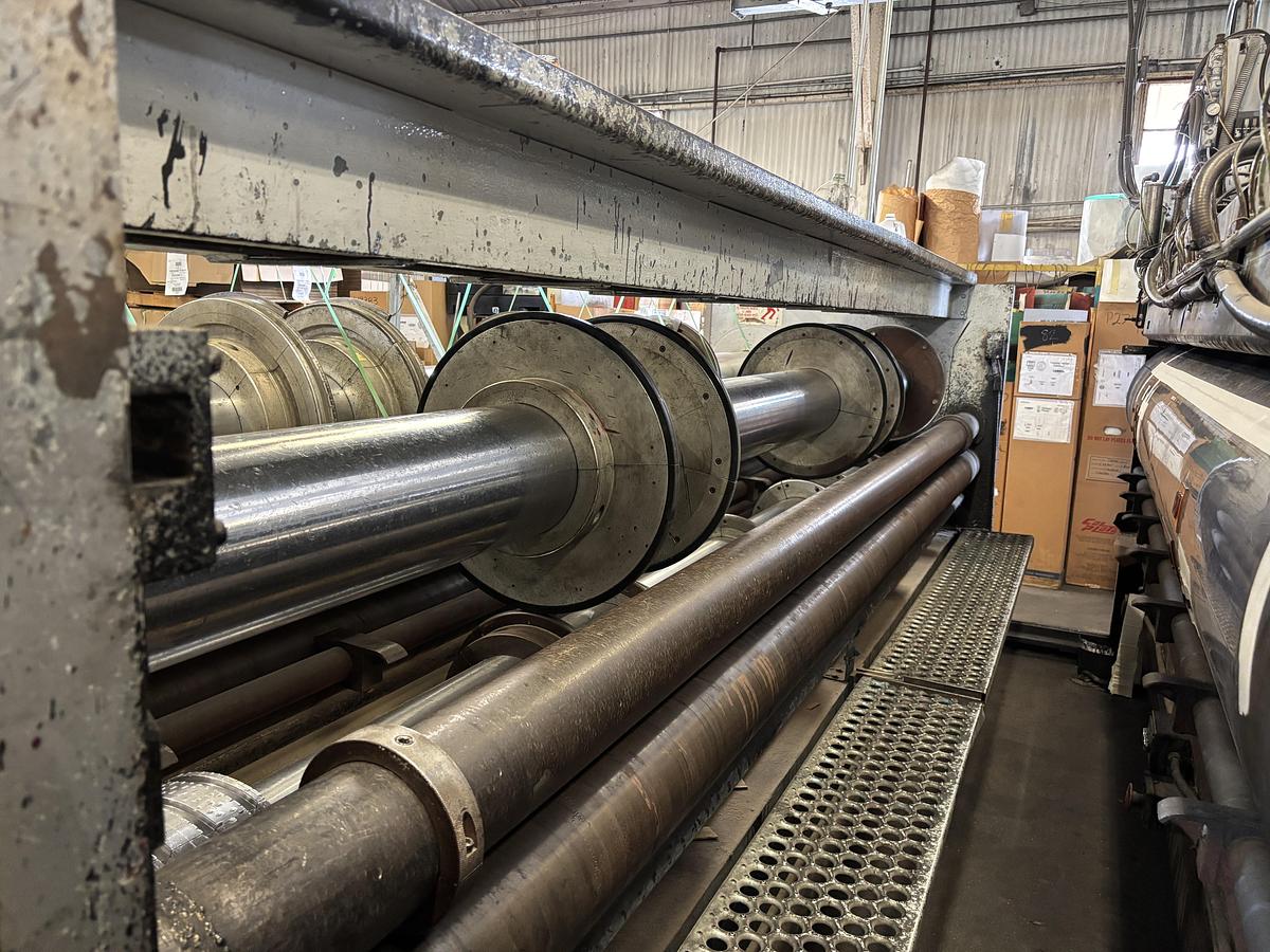 Used 66" x 170" Ward 2 color Flexo Printer Slotter