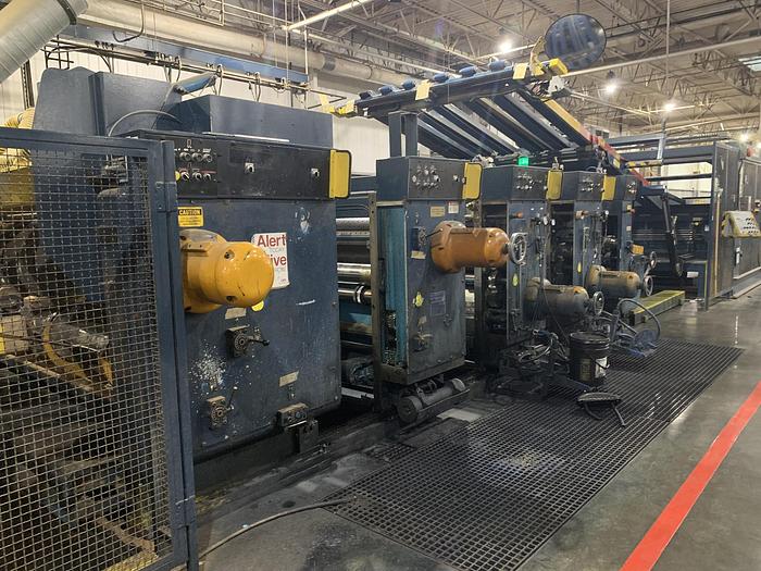 Used 66″ x 125″ Ward 2 color Flexo Folder Gluer