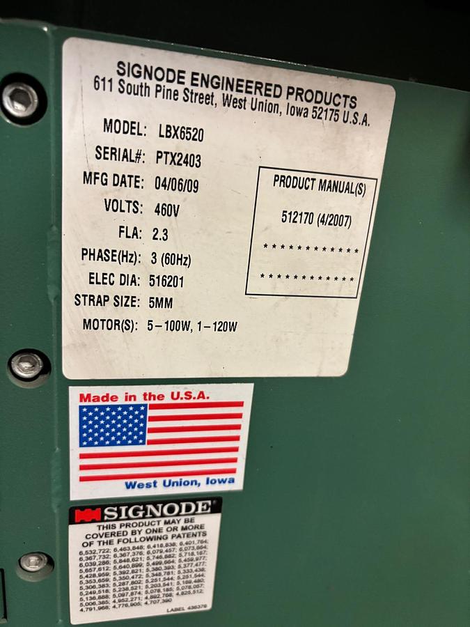 Used Signode LBX6520 Bundle Tyer