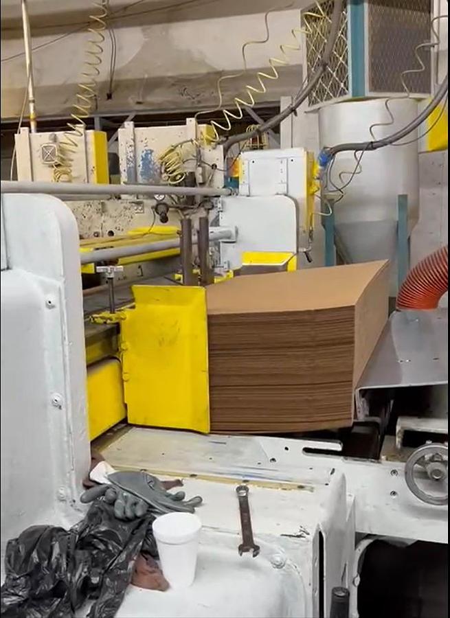 Used 66" x 80" Ward 1 color Rotary Die Cutter