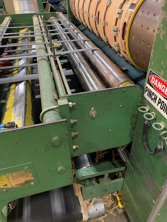 Used 66″ x 85″ Staley 3 color Rotary Die Cutter with Slotting section