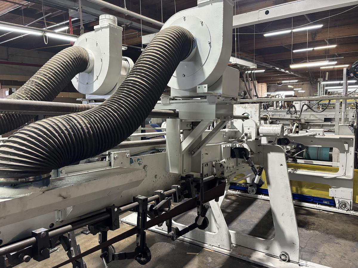 Used 37” x 84” Langston 2 color flexo folder gluer