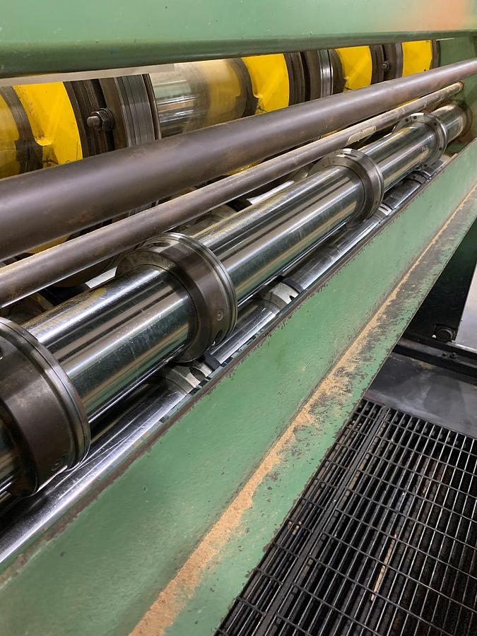 Used 66″ x 85″ Staley 3 color Rotary Die Cutter with Slotting section