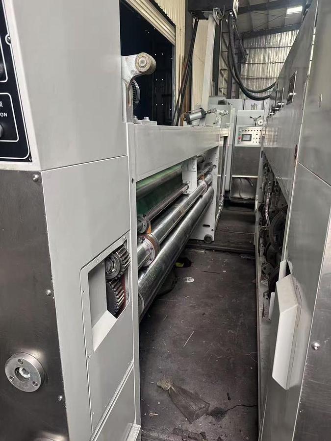 Used 37" x 98" Sunrise 4 color Flexo Folder Gluer