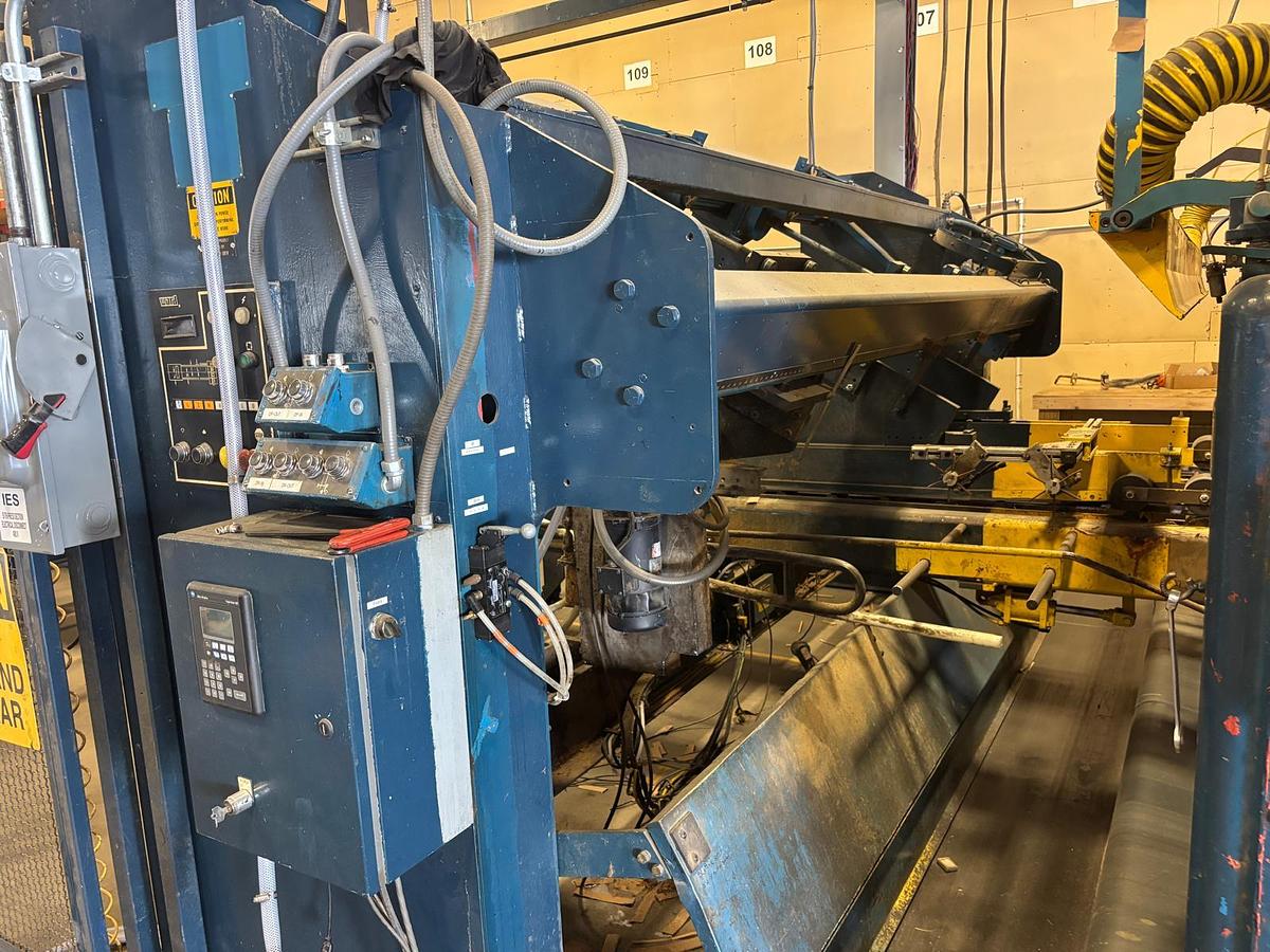 Used 66" x 126" Ward 2 Color Flexo Folder Gluer with DC section