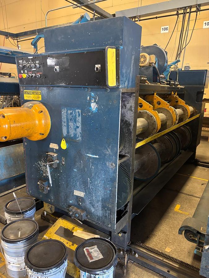 Used 66" x 126" Ward 2 Color Flexo Folder Gluer with DC section