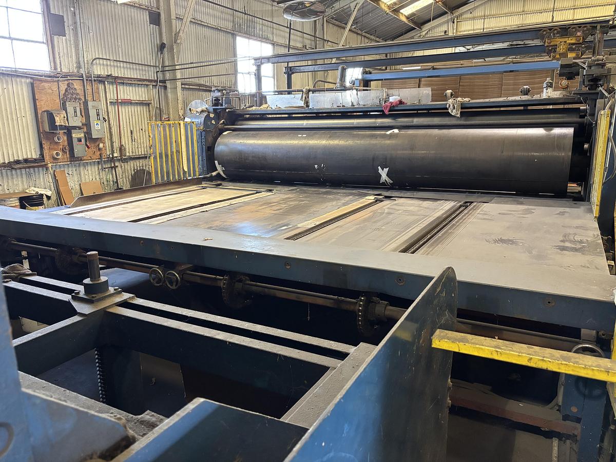Used 86” x 185” Universal 2 color Rotary Slotter