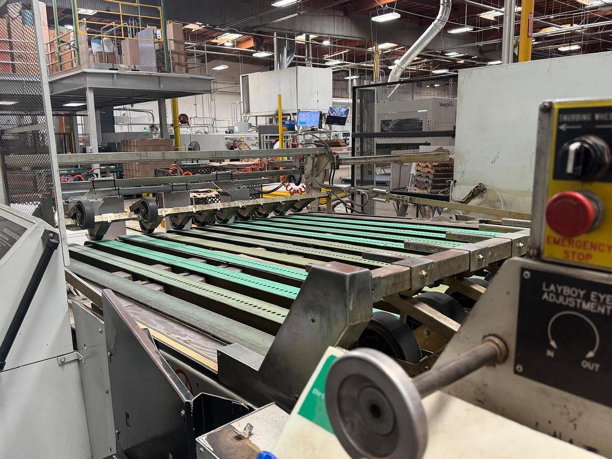 Used 66" x 110" Martin 4 color High Graphics Rotary Die Cutter