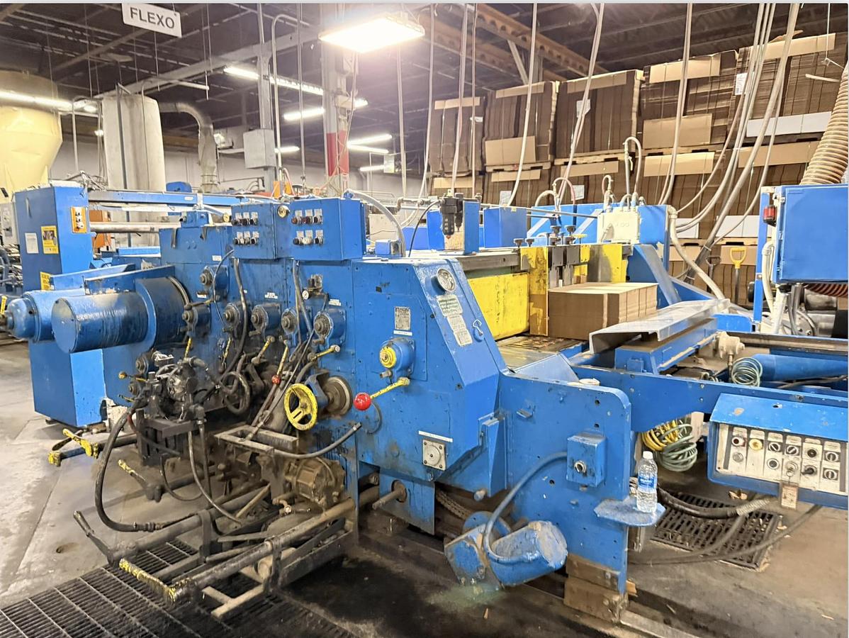 Used 35" x 85" Koppers 2 color Flexo Folder Gluer