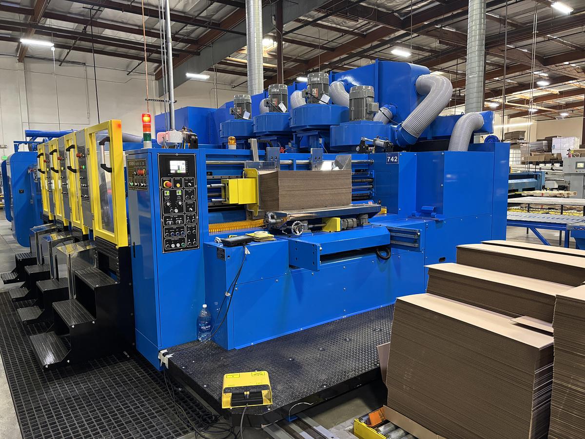 New 28" x 71" Sunrise Mini Flexo Folder Gluer
