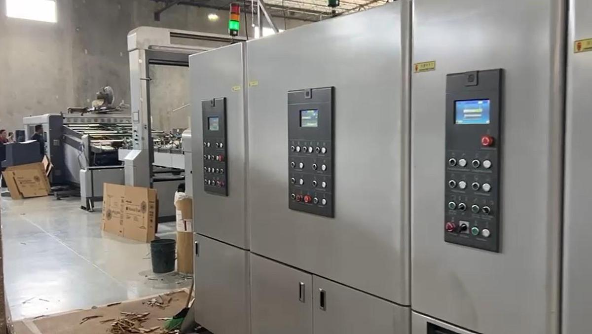 Used 66" x 135" Matchbox 2 color Flexo Folder Gluer, late model