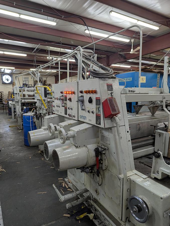 Used 24" x 66" Simon 2 color Flexo Folder Gluer