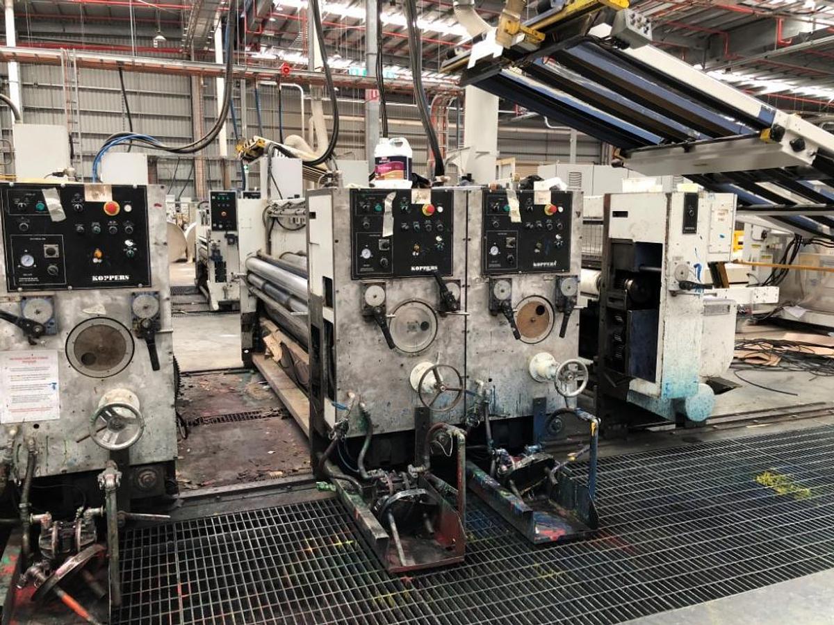 Used 66″ x 115″ Koppers 3 color Rotary Die Cutter