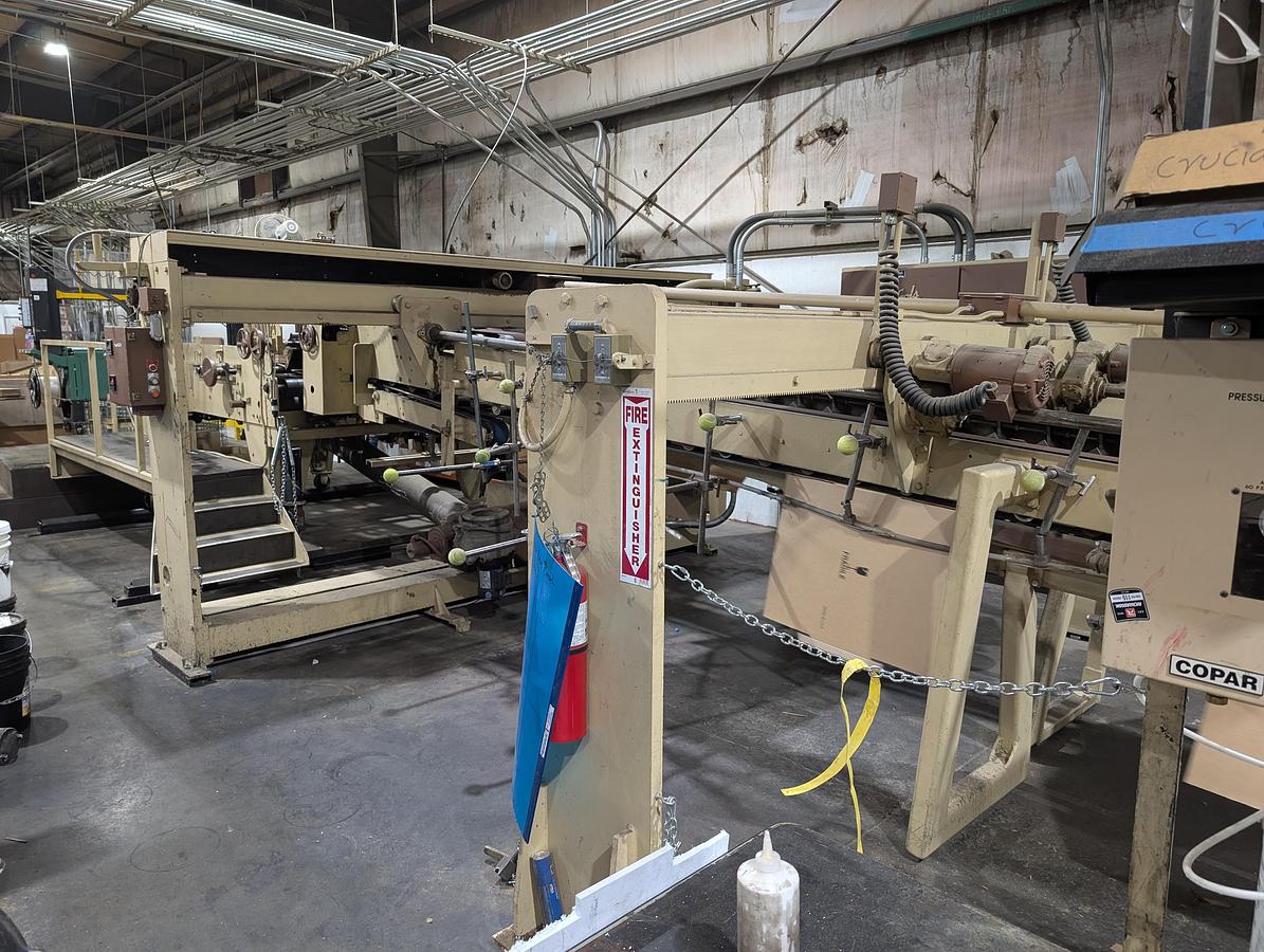 Used 50" x 110" Hooper 2 color Flexo Folder Gluer