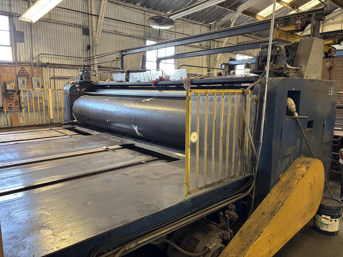 Used 86” x 185” Universal 2 color Rotary Slotter