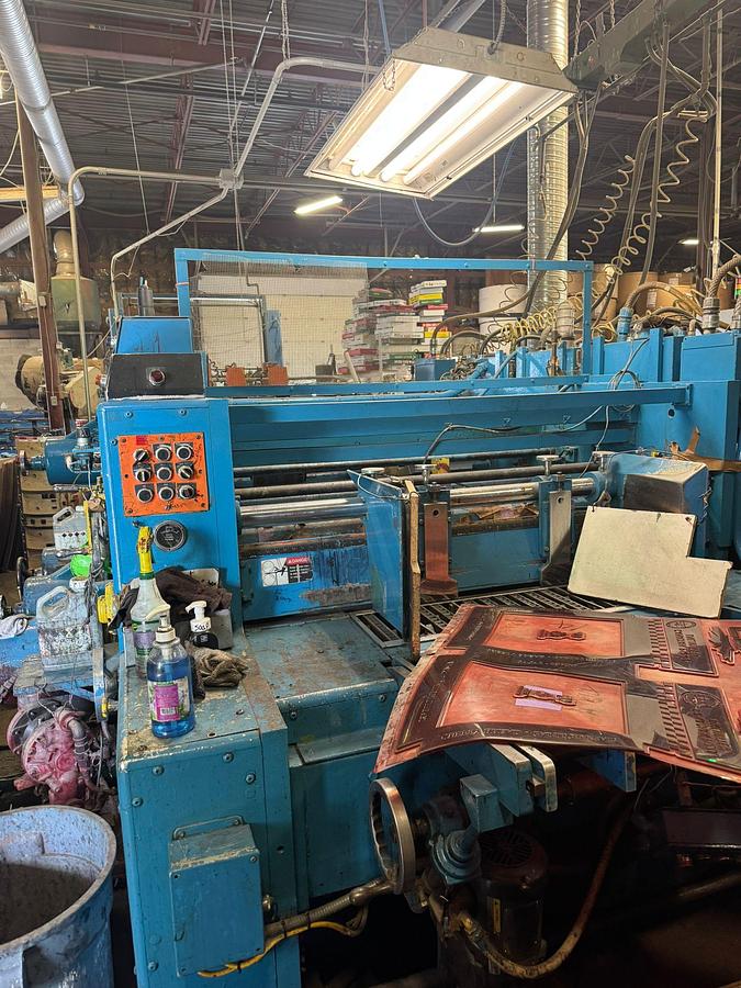 Used 66" x 65" Staley 3 color Rotary Die Cutter