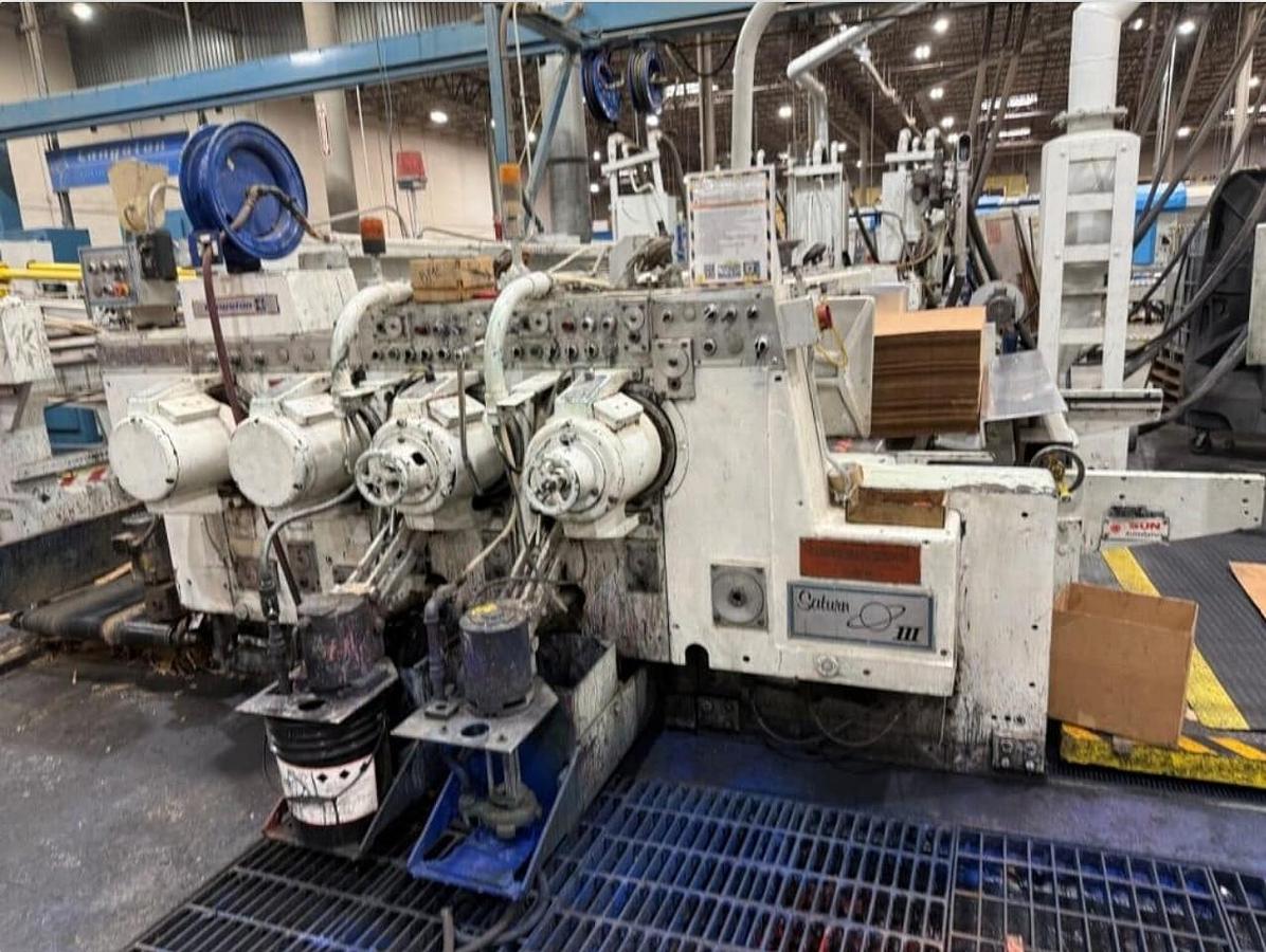 Used 37" x 97" Langston Saturn 3 Flexo Folder Gluer
