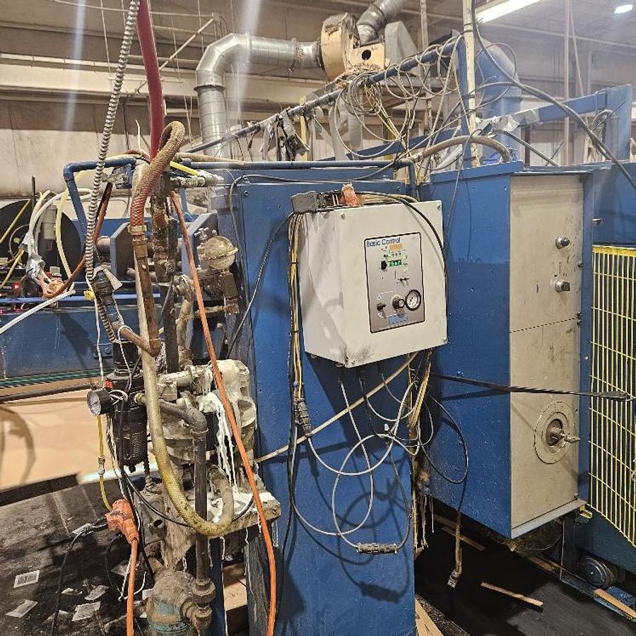 Used 43" x 96" Emba 2 color Flexo Folder Gluer