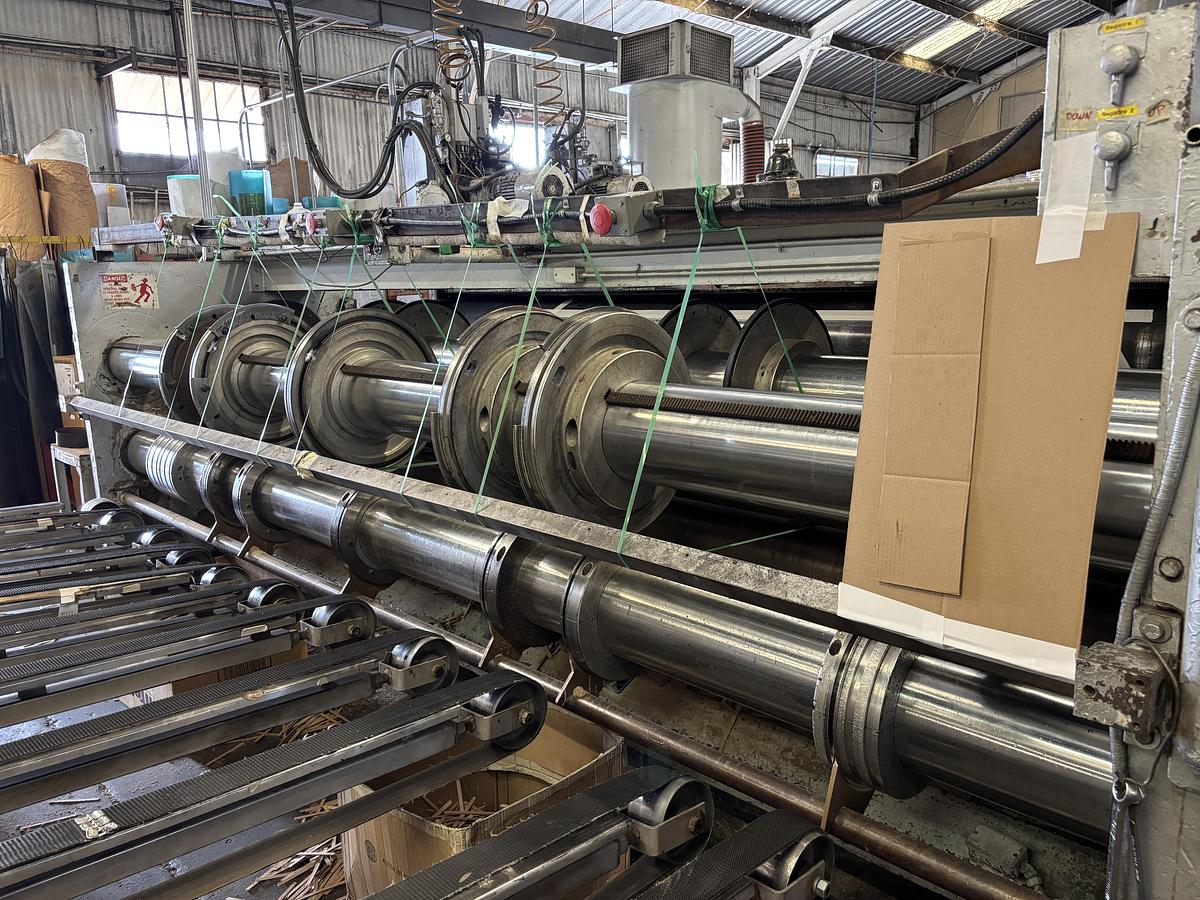 Used 66" x 170" Ward 2 color Flexo Printer Slotter