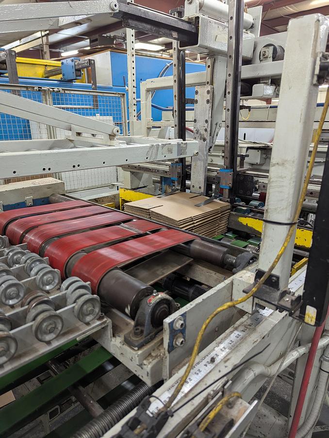 Used 24" x 66" Simon 2 color Flexo Folder Gluer