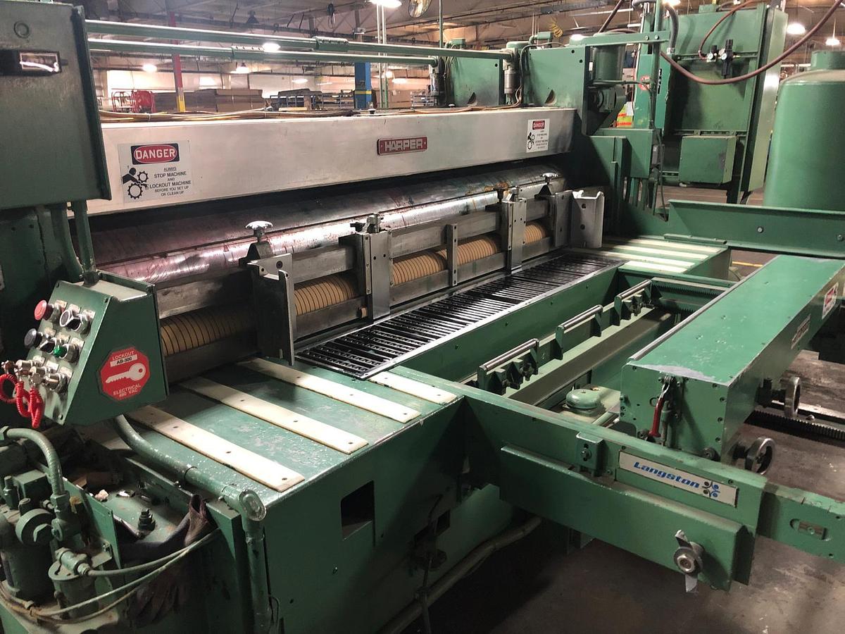 Used 50″ x 113″ Hooper 2 Color Flexo Printer slotter