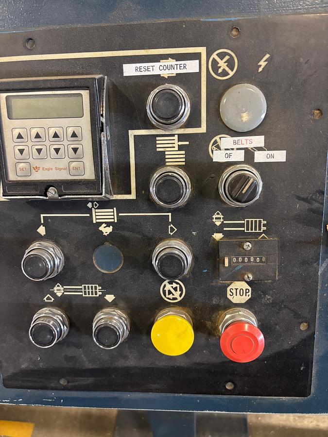 Used 66" x 126" Ward 2 Color Flexo Folder Gluer with DC section