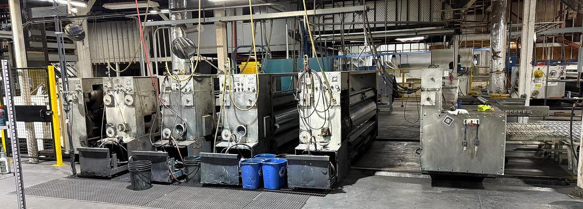 Used 66" x 115" Hycorr 4 color Rotary Die Cutter