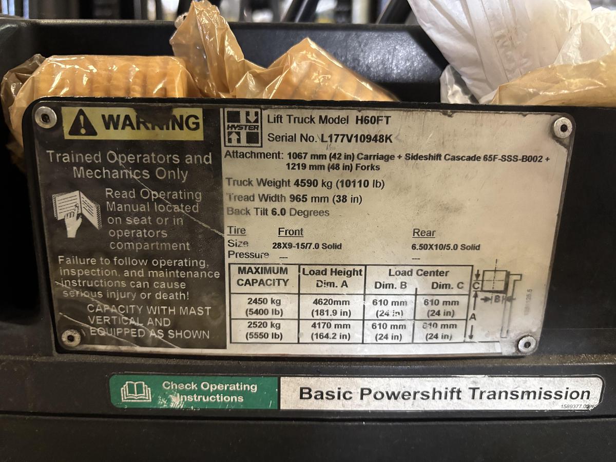 Used Hyster forklift for sale