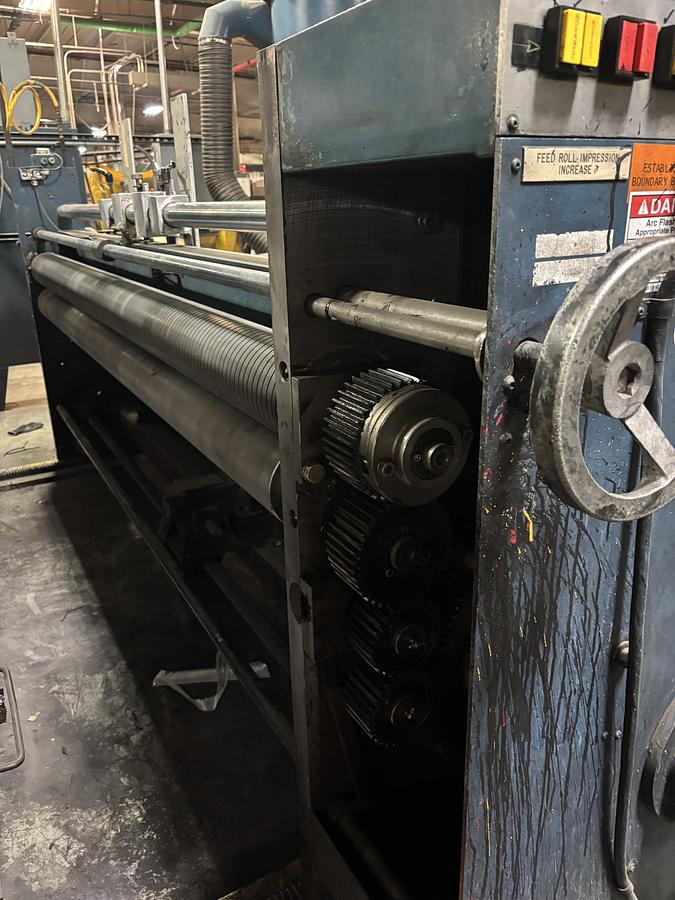 Used 66″ x 110″ MckInley 2 color Rotary Die Cutter