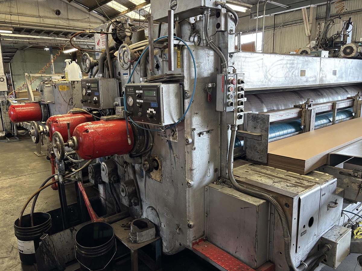 Used 66" x 170" Ward 2 color Flexo Printer Slotter