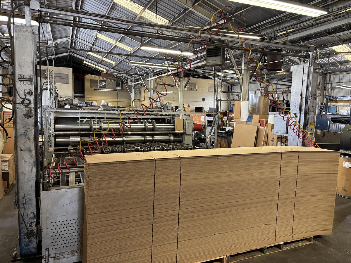 Used 66" x 170" Ward 2 color Flexo Printer Slotter